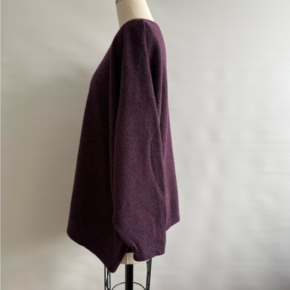 ESKANDAR 100% Cashmere Sweater OS Purple - Picture 5 of 10